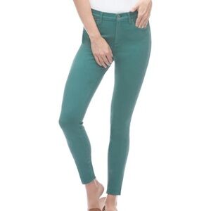 Second YOGA Jeans 30 Rachel Skinny Jeans Muted Green Stretch Made in Canada 🇨🇦